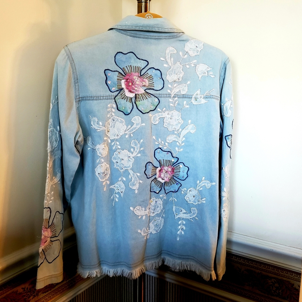 Draper's & Damon's Embroidered Jean Jacket